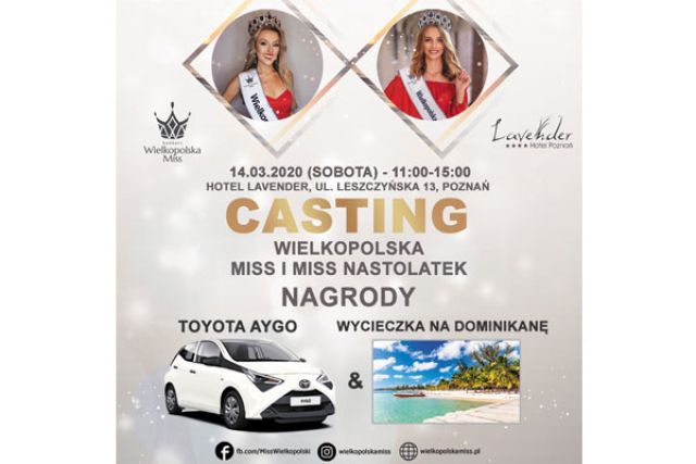 OSTATNI CASTING Wielkopolska Miss 2020
